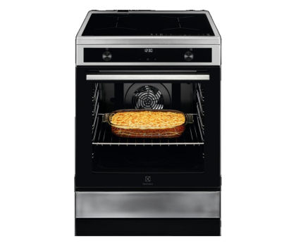 Kuchenka elektryczna ELECTROLUX LKI64022BX Termoobieg, AquaClean, Funkcja Pizza, Funkcja Hob2Hood, 59,6cm